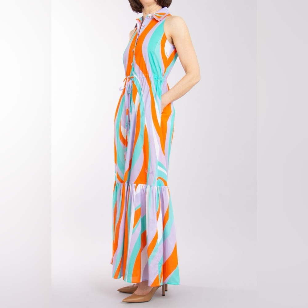 MC 2 ST. BARTH Printed Cotton Maxi Dress